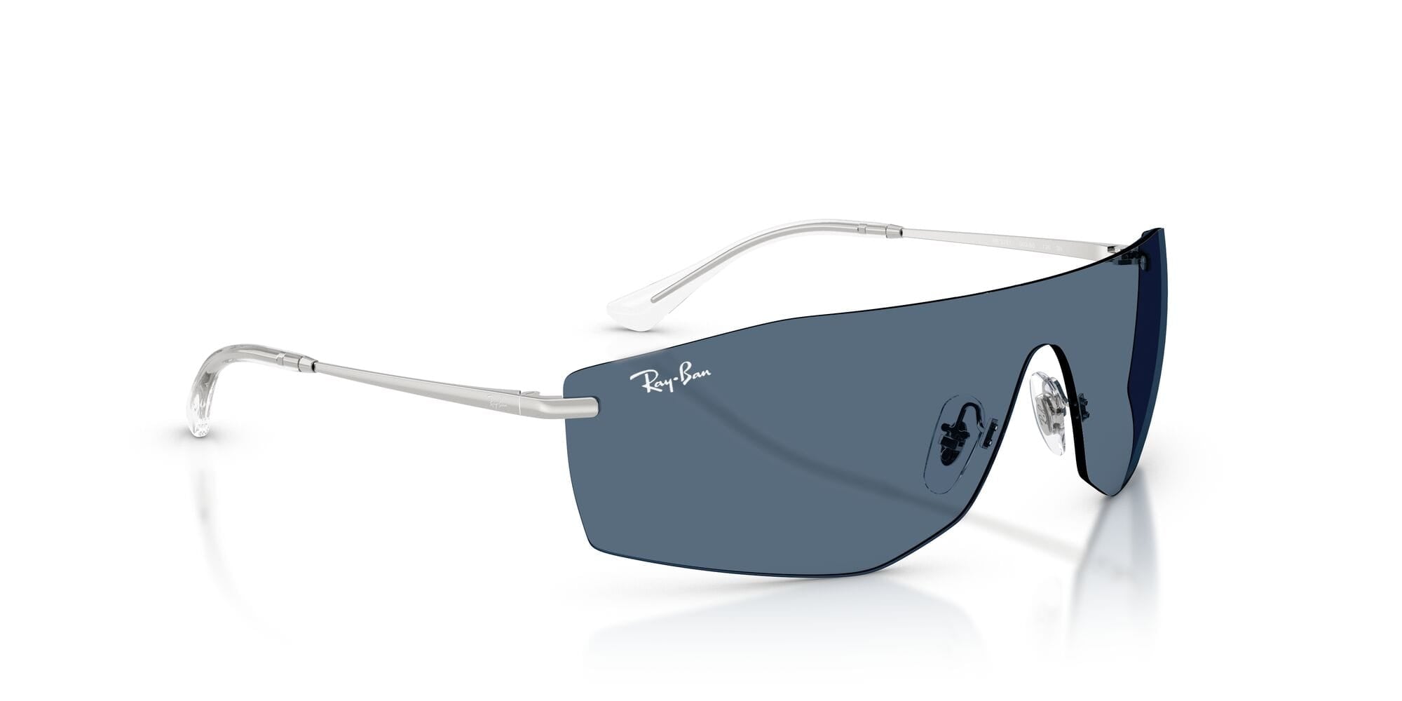 RB3781 003/80 silver/dark blue lens