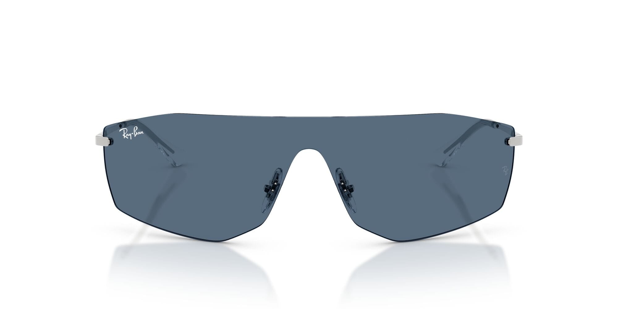 RB3781 003/80 silver/dark blue lens