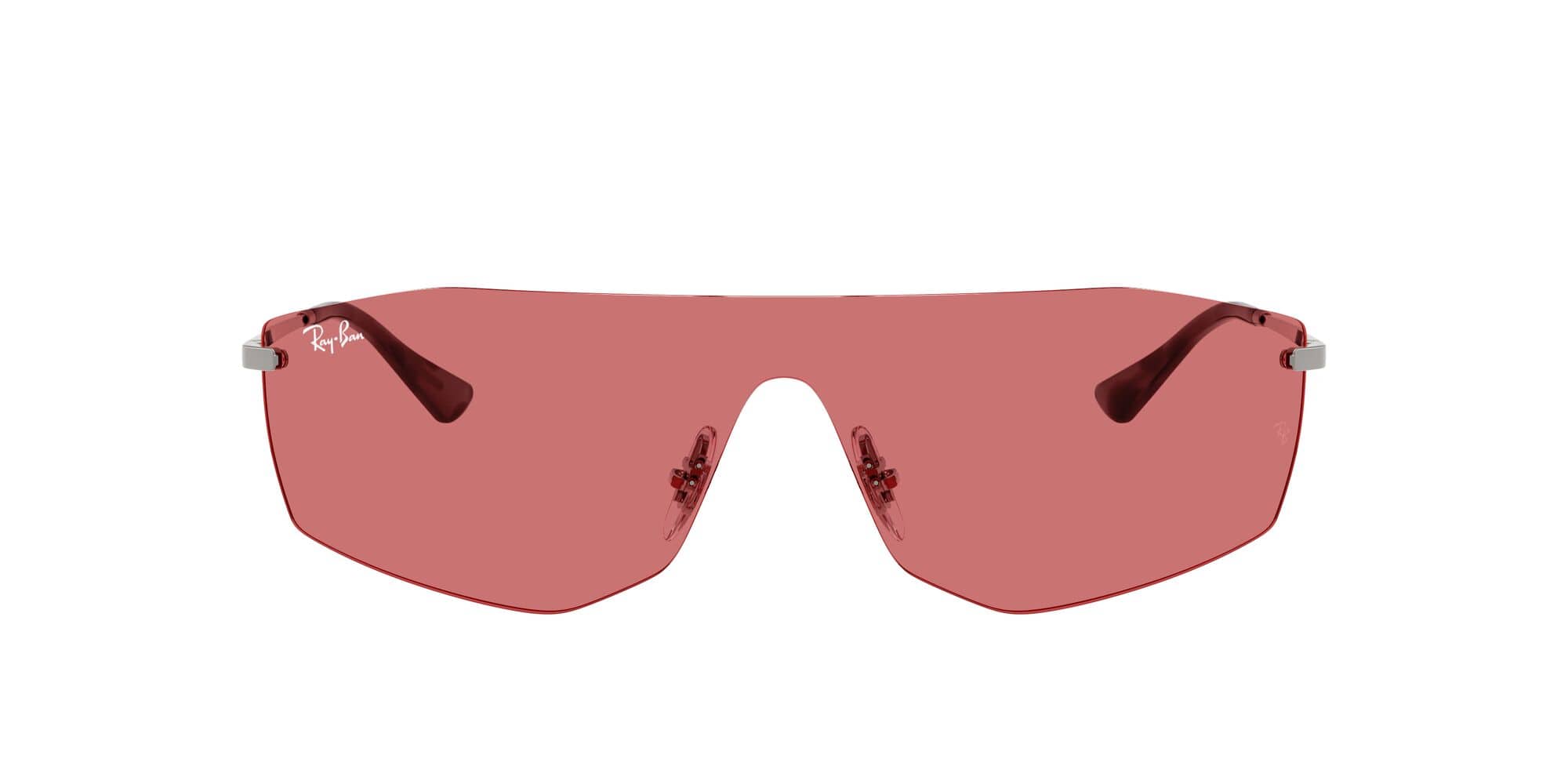 RB3781 004/75 gunmetal/red hiper lens
