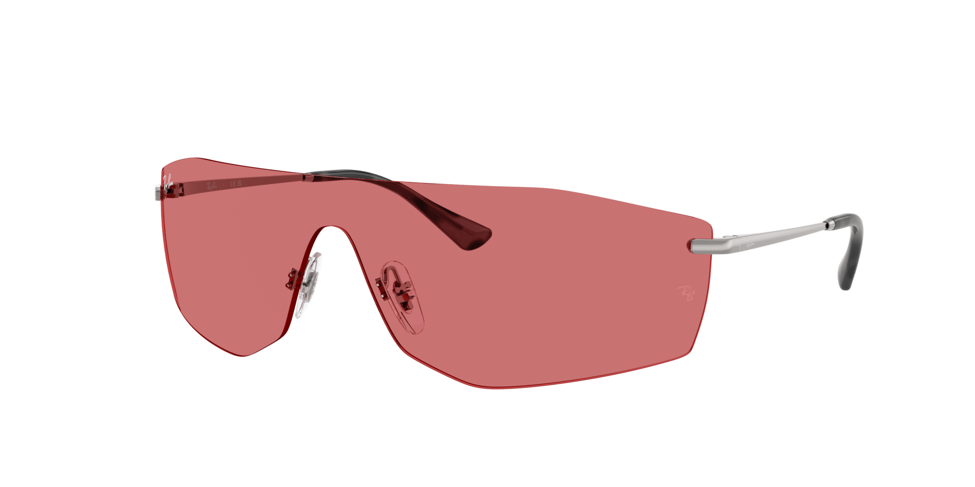 RB3781 004/75 gunmetal/red hiper lens