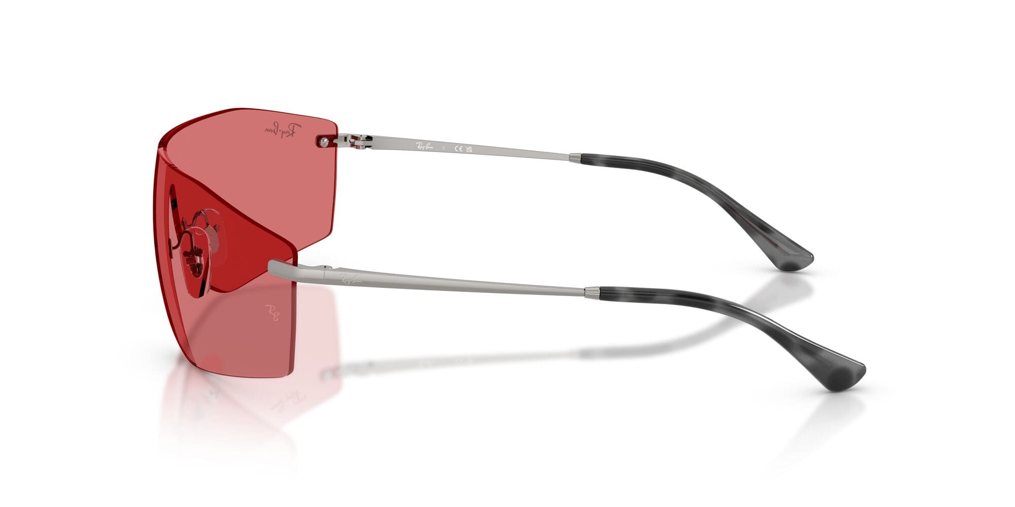 RB3781 004/75 gunmetal/red hiper lens