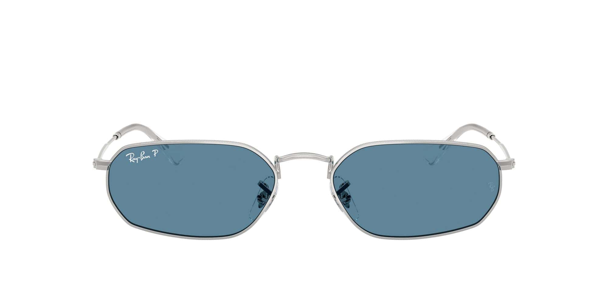 RB3947 003/52 size 54 silver/polarised blue lens