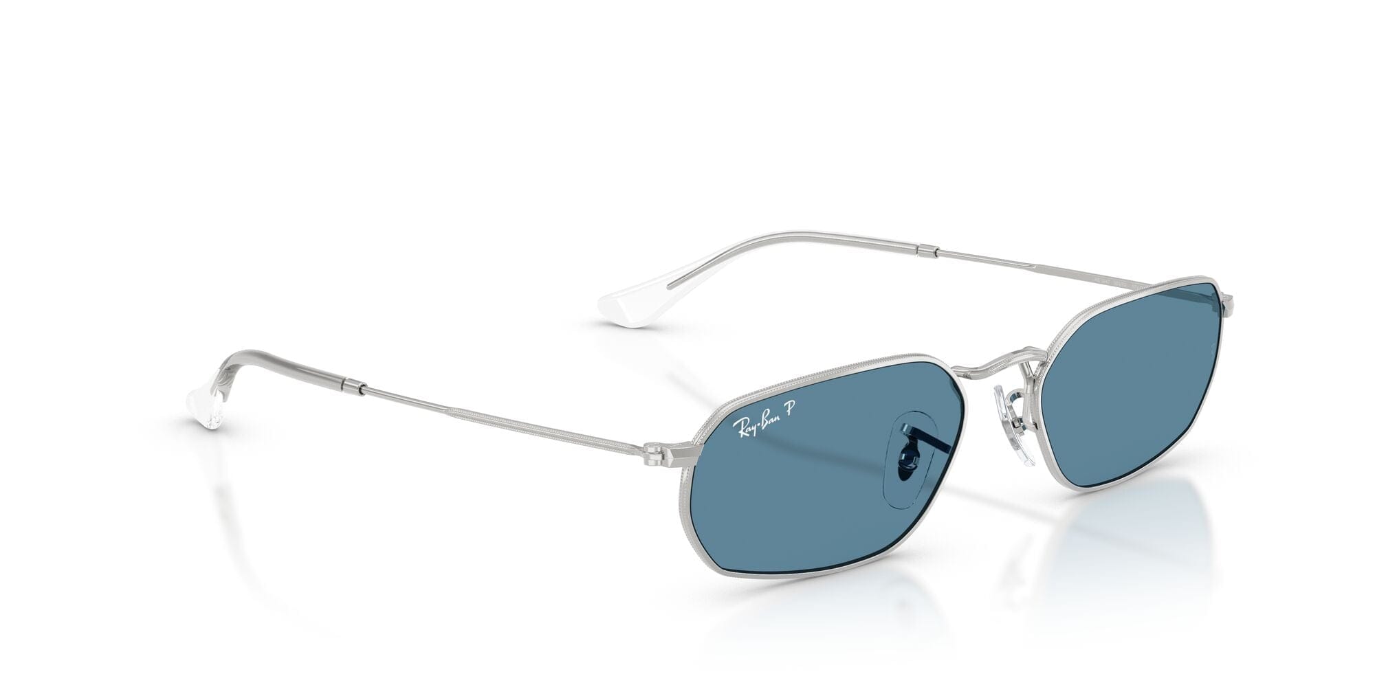 RB3947 003/52 size 54 silver/polarised blue lens