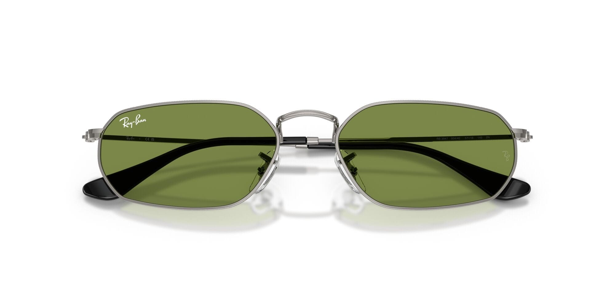 RB3947 004/4E size 54 gunmetal/green lens