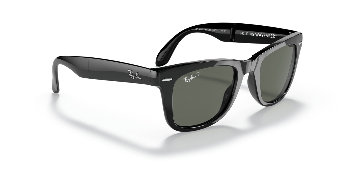 RB4105 601/58 size 50 black/G15 green polarised lens