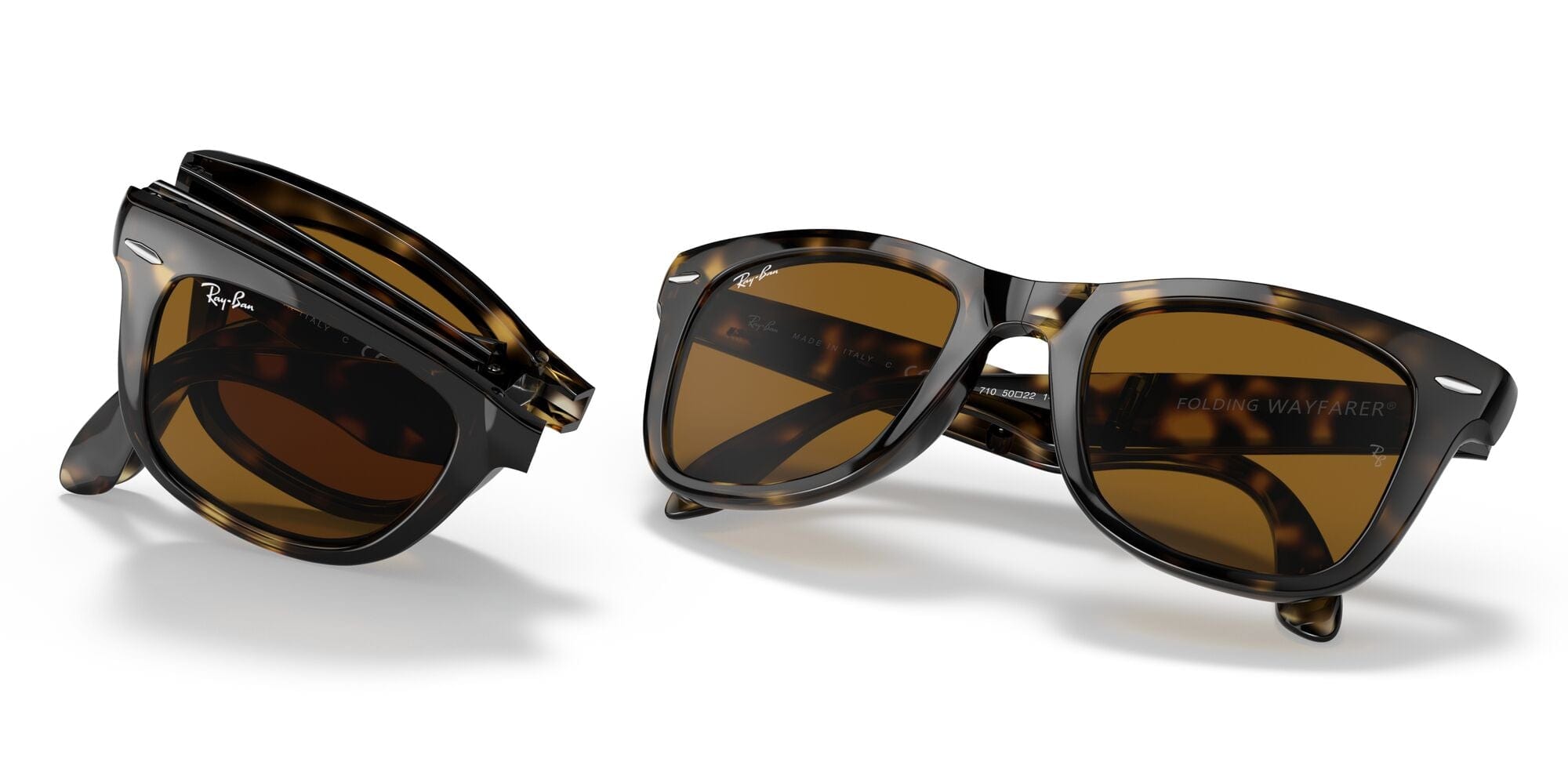 RB4105 710 size 50 havana/B15 light brown lens