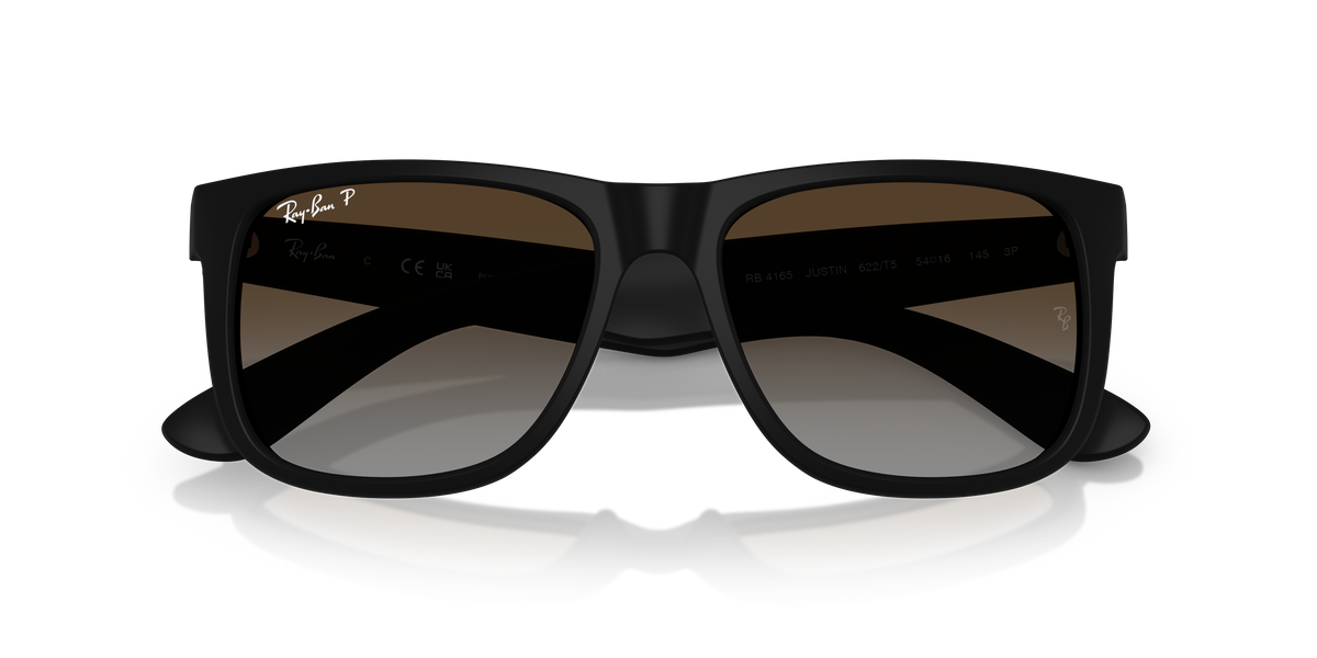 RB4165 622/T5 Justin size 51 matte black/grey gradient brown polarised lens