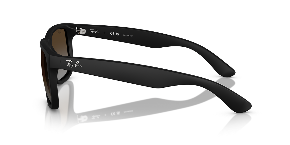 RB4165 622/T5 Justin size 51 matte black/grey gradient brown polarised lens