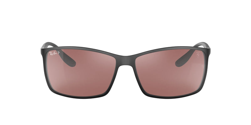 RB4179M F655H2 Ferrari matte black/purple mirror silver polarised lens