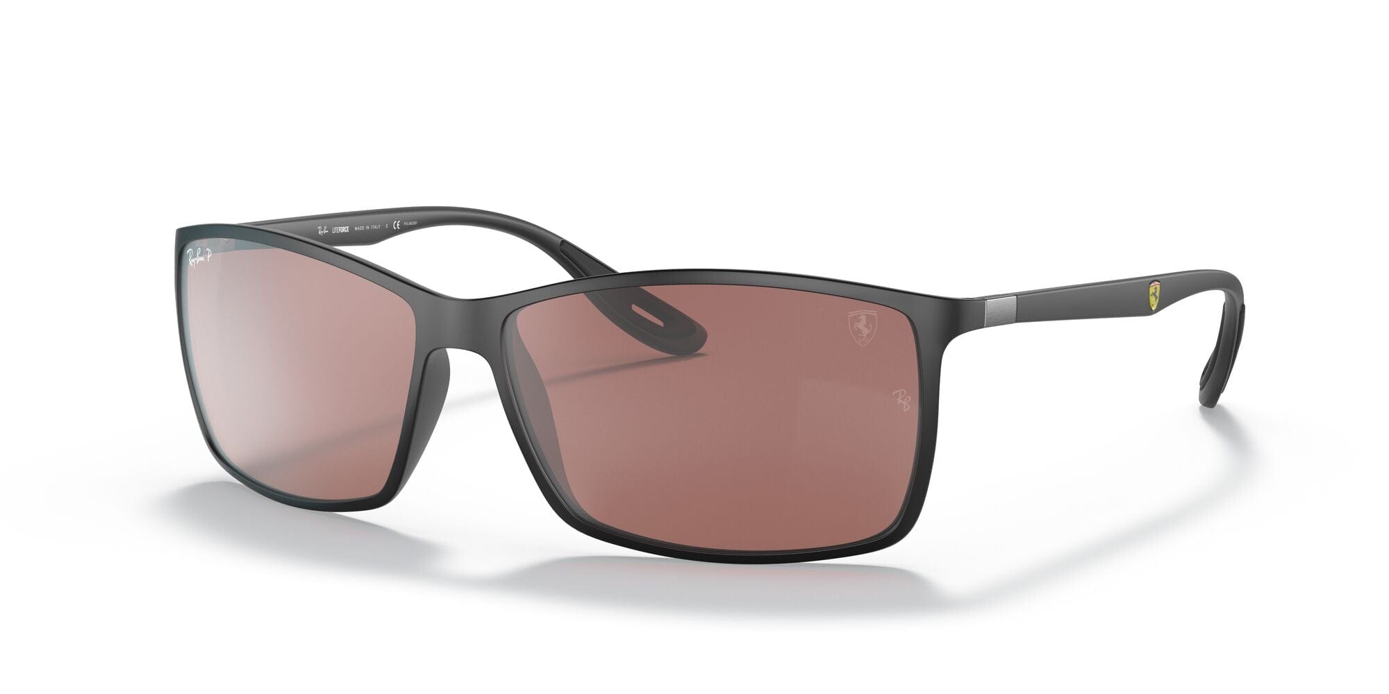 RB4179M F655H2 Ferrari matte black/purple mirror silver polarised lens