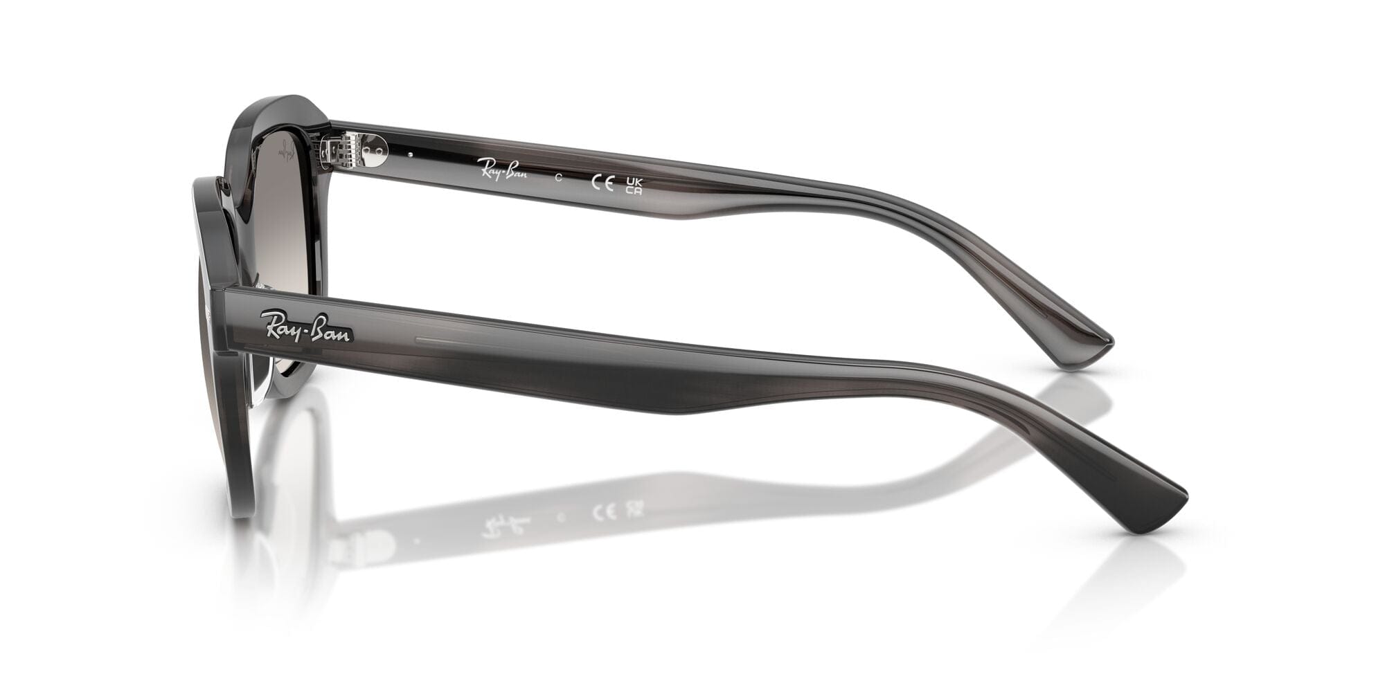 RB4398 140432 (53) striped grey/clear gradient grey lens