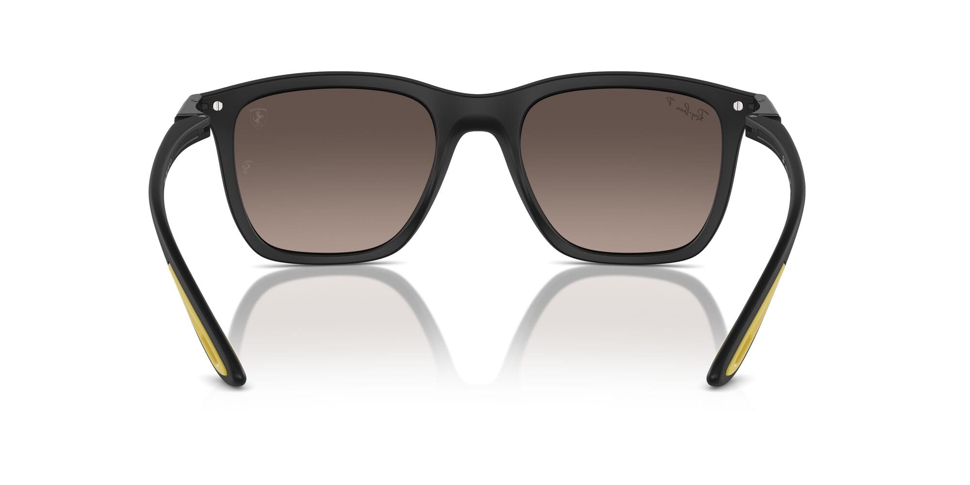 RB4433M F6025J Ferrari matte black/grey mirror grey gradient polarised lens
