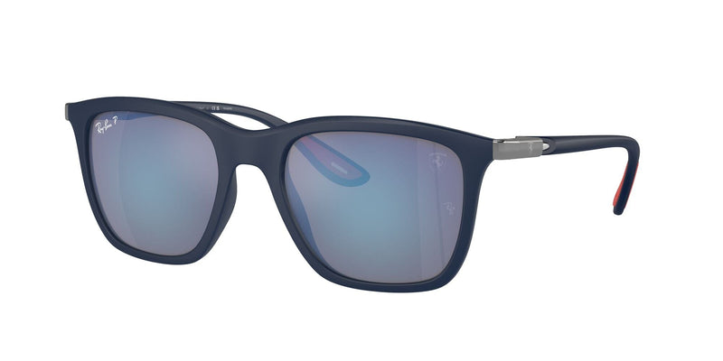 RB4433M F698H0 Ferrari matte blue/grey mirror blue polarised lens