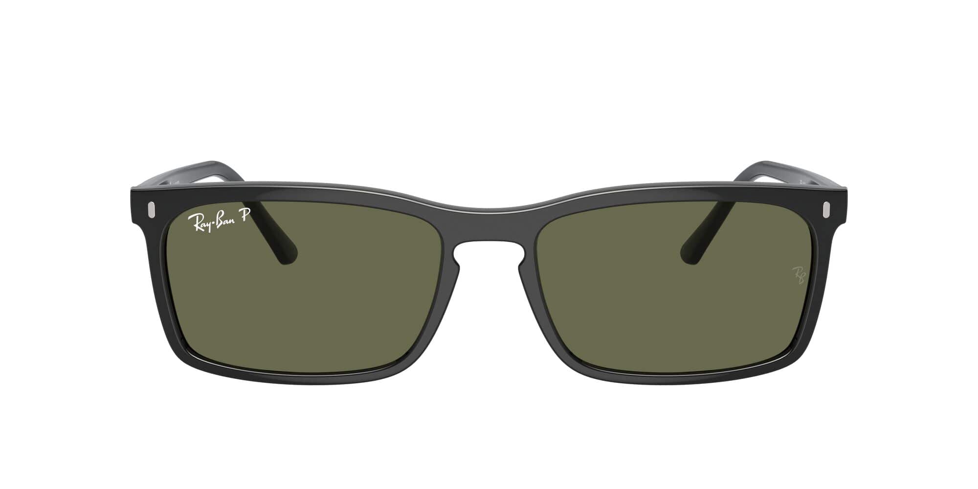 RB4435 901/58 size 59 black/green polarised lens
