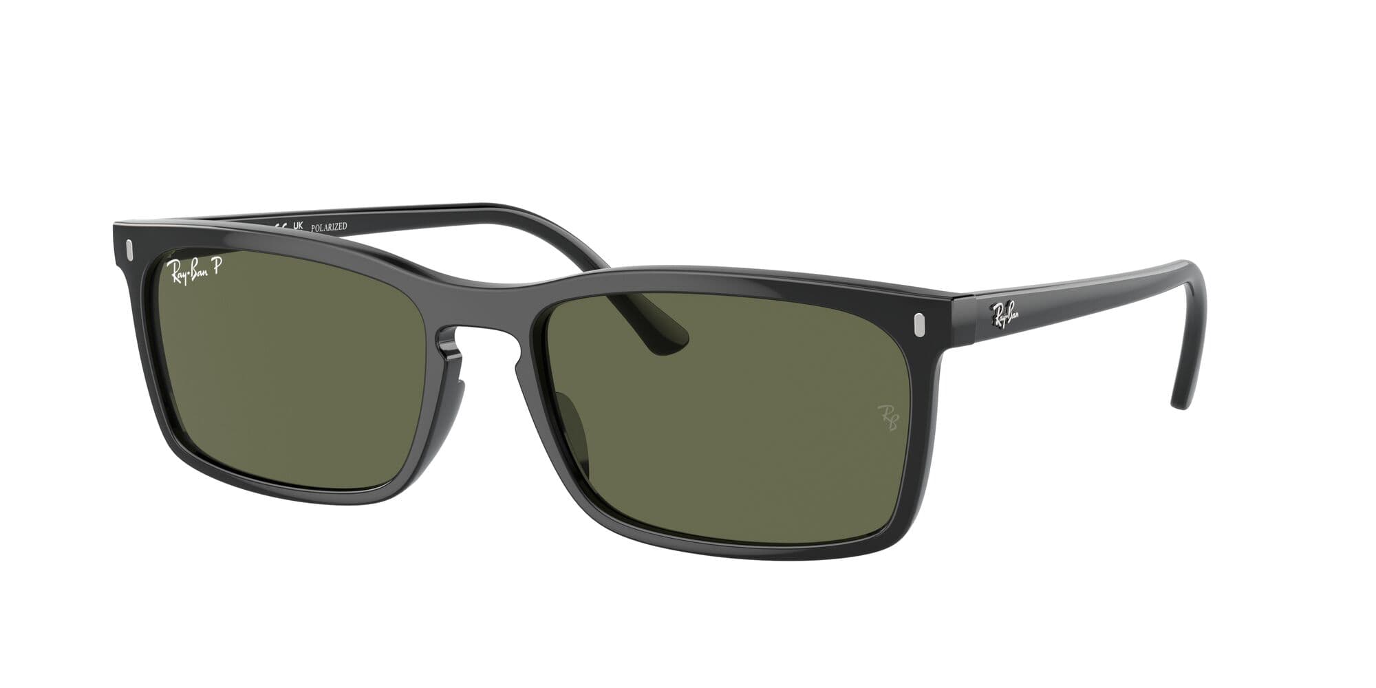RB4435 901/58 size 59 black/green polarised lens