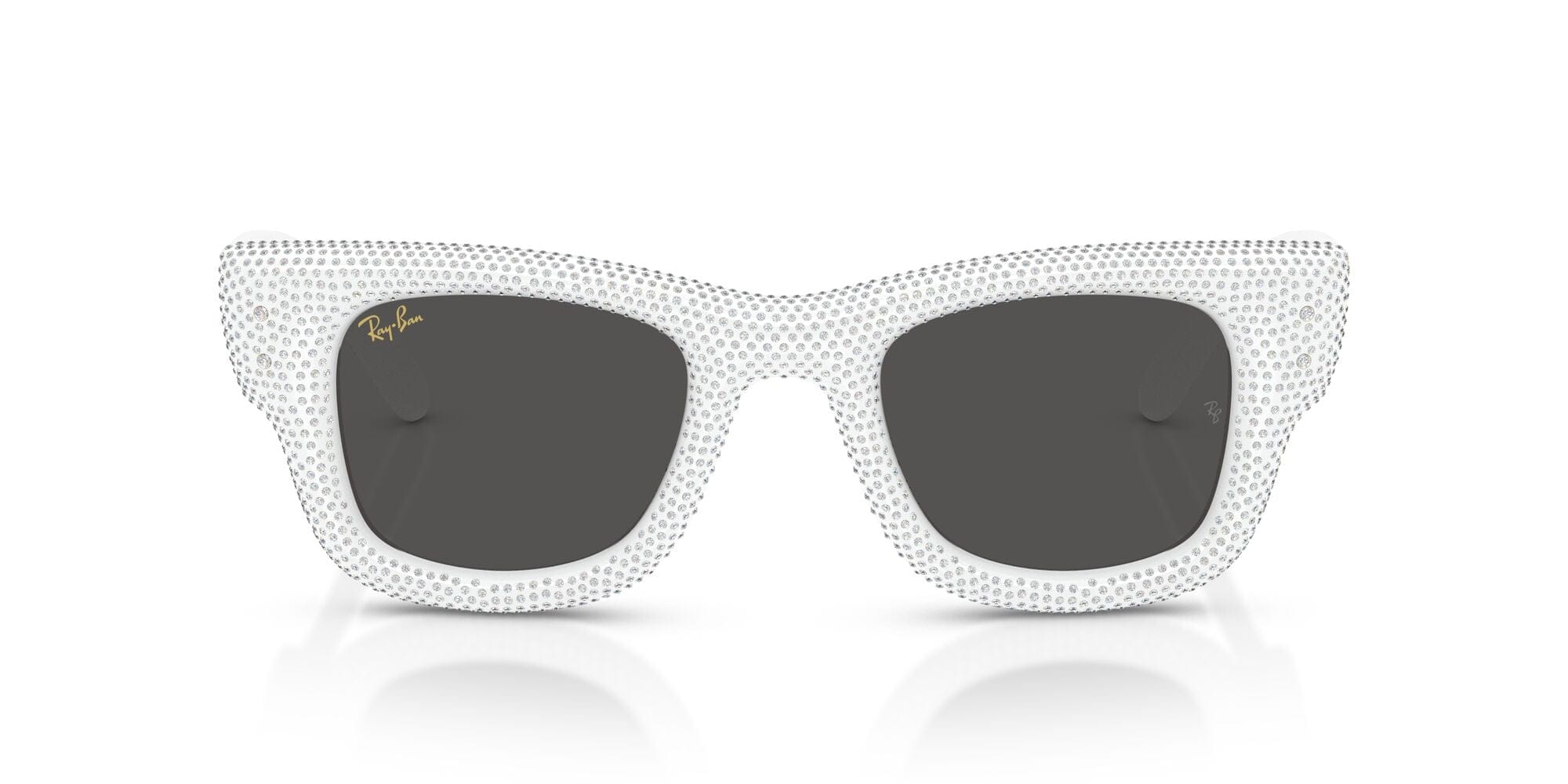 RB4940BP 686687 size 47 Wayfarer Puffer white strass pave/dark grey lens