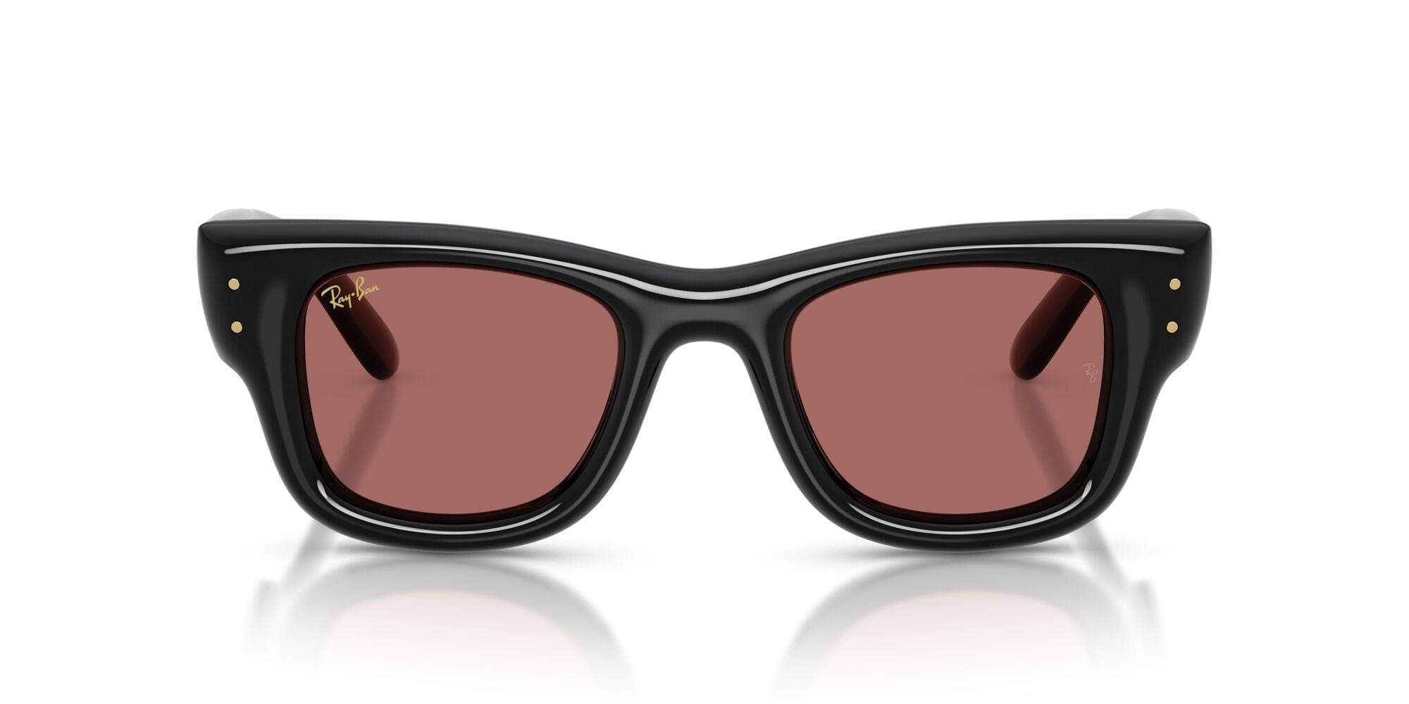 RB4940 601/69 size 50 Wayfarer Puffer black/dark violet lens