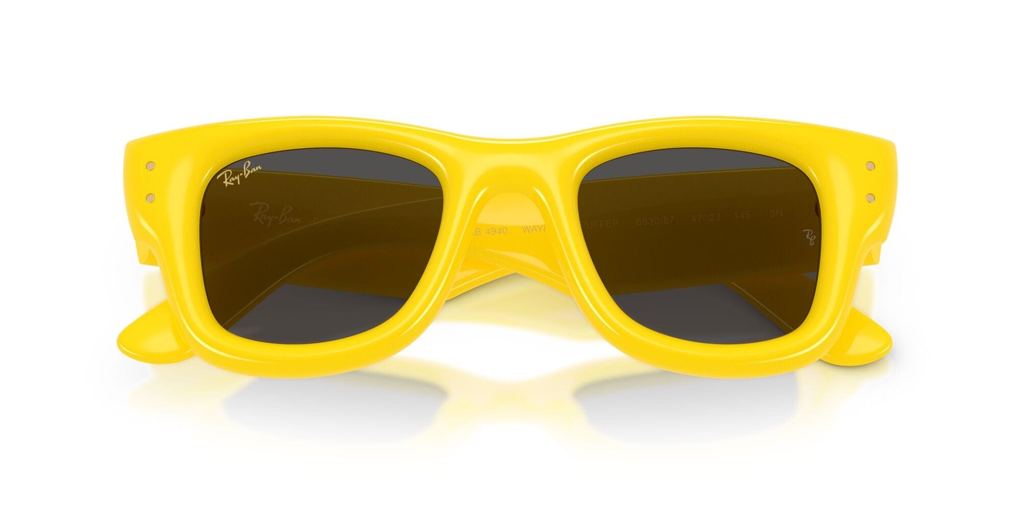 RB4940 683087 size 50 Wayfarer Puffer yellow/ultra black lens