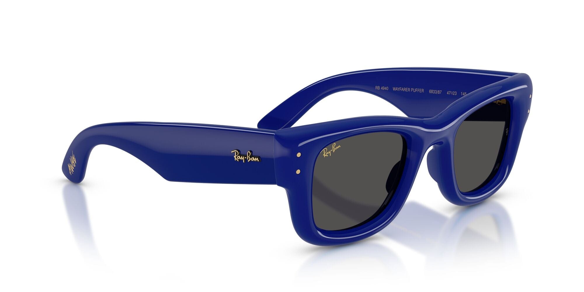 RB4940 683387 size 47  Wayfarer Puffer blue/ultra black lens