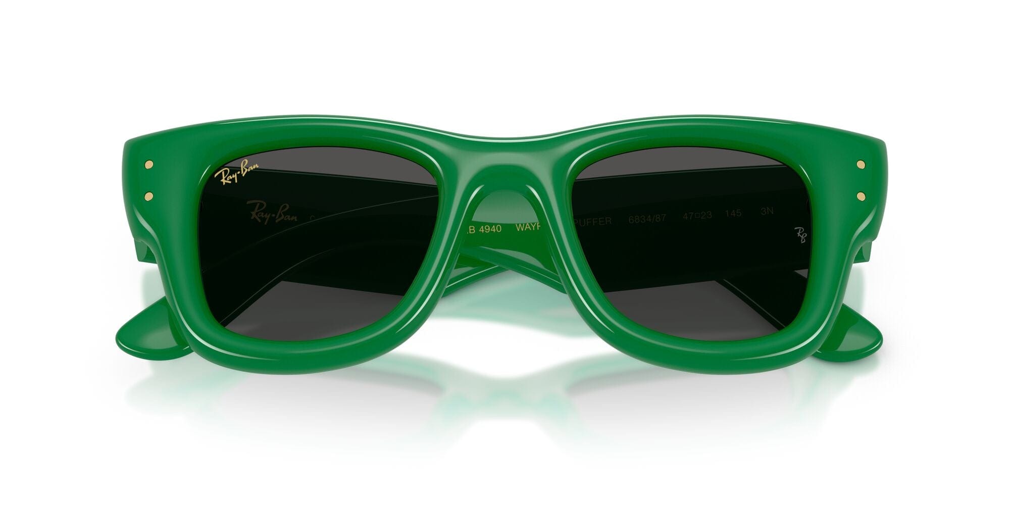 RB4940 6834/87 size 47 Wayfarer Puffer green/ultra black lens