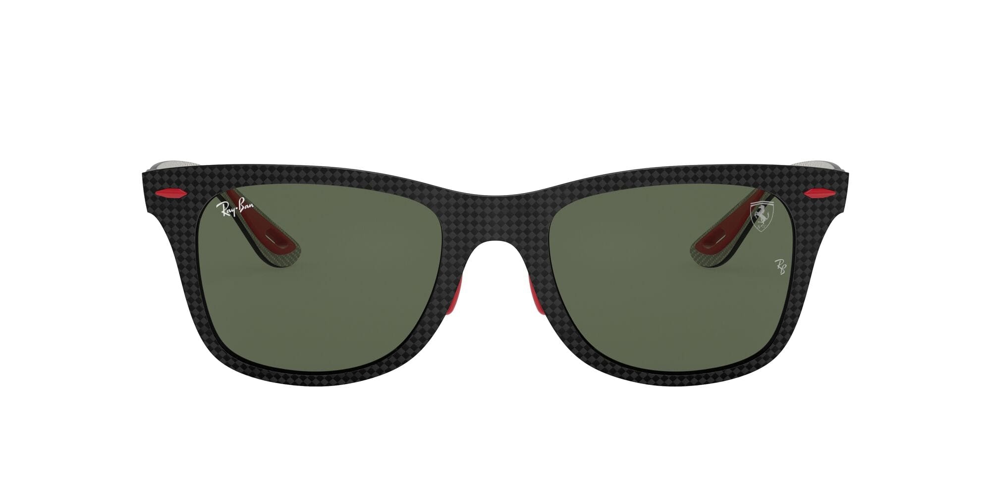 RB8395M F05471 Ferrari matte carbon/dark green lens