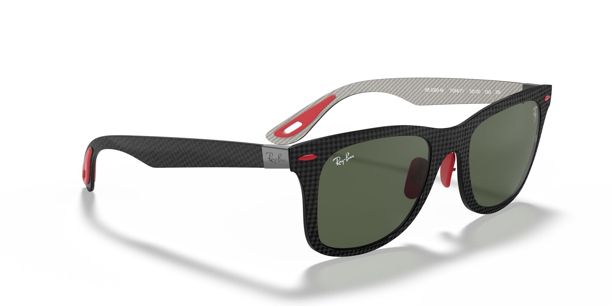 RB8395M F05471 Ferrari matte carbon/dark green lens