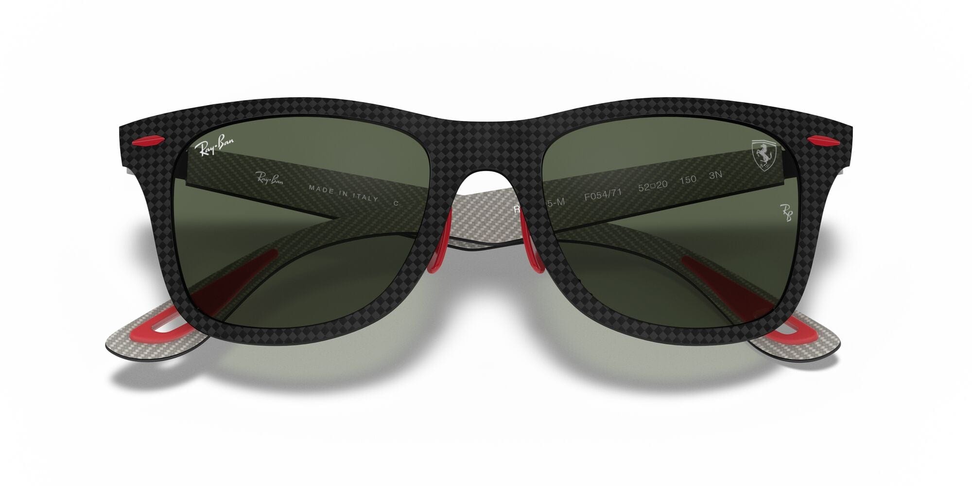 RB8395M F05471 Ferrari matte carbon/dark green lens