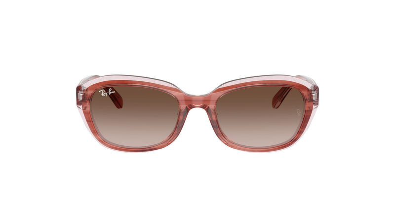 RJ9081S 717313 (48) striped transparent  pink/gradient brown lens