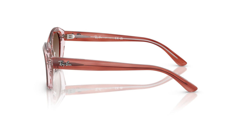 RJ9081S 717313 (48) striped transparent  pink/gradient brown lens