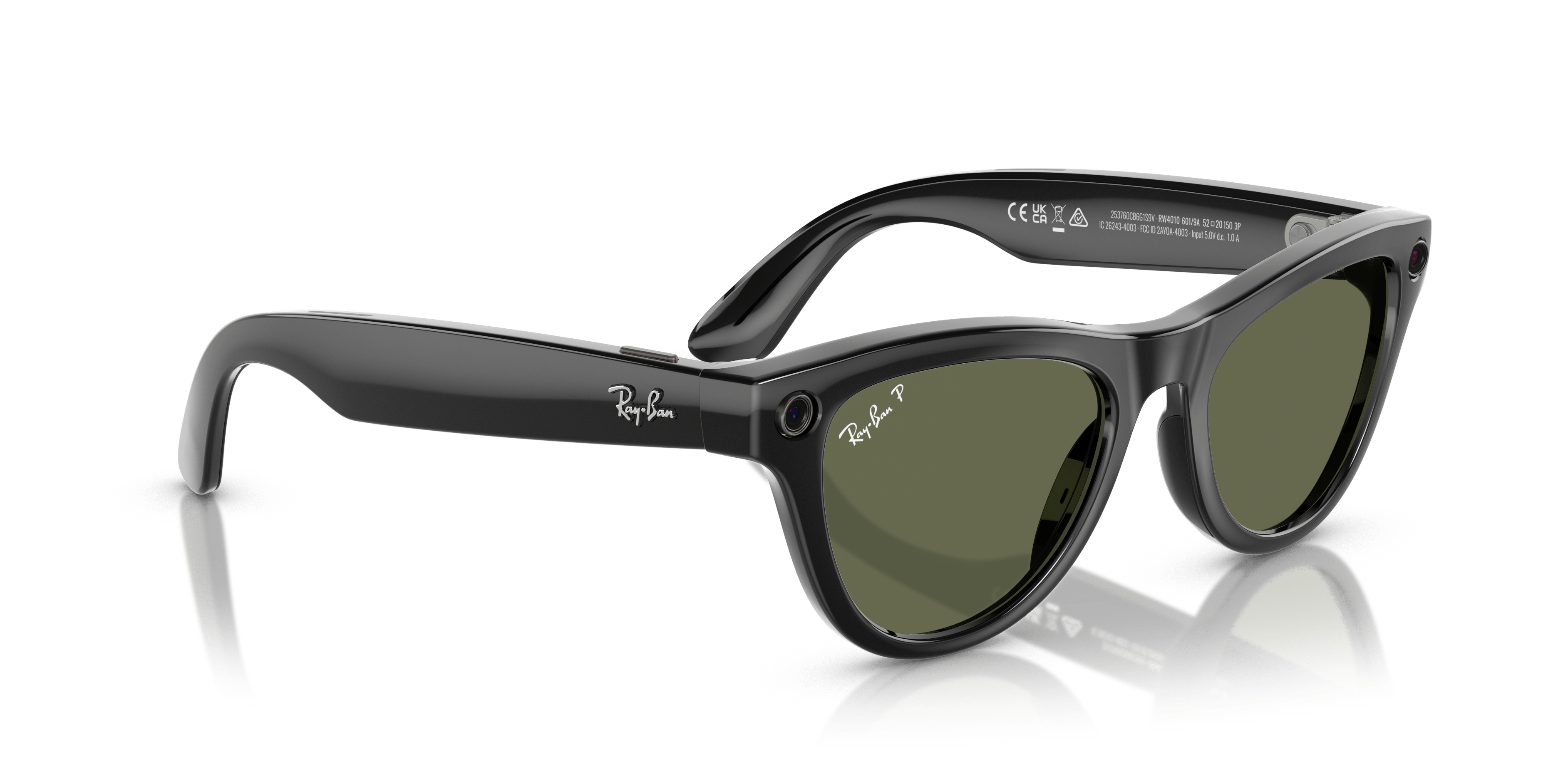Meta smart glasses RW4010 601/9A (52) skyler black/polarised G15 lens