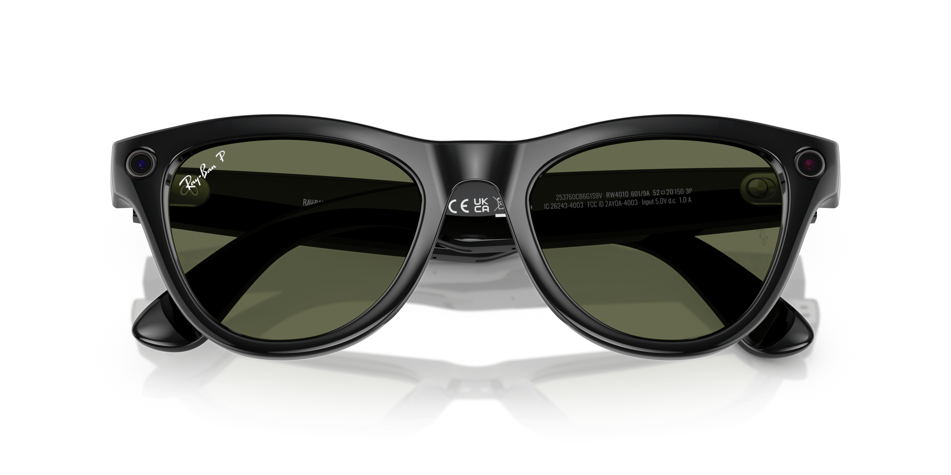 Meta smart glasses RW4010 601/9A (52) skyler black/polarised G15 lens