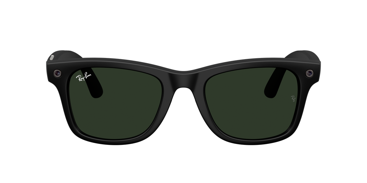 Meta Gen 3 smart glasses RW4011 601S1M size 53  wayfarer matte black/transition green lens sunglasses