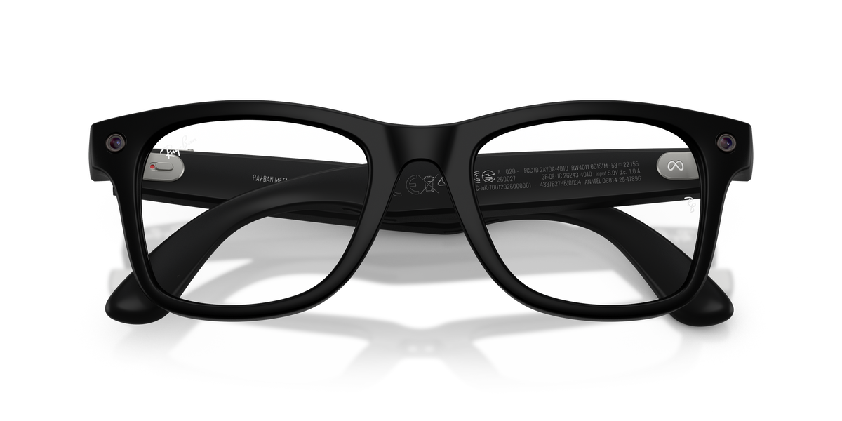 Meta Gen 3 smart glasses RW4011 601S1M size 50 wayfarer matte black/transition green lens