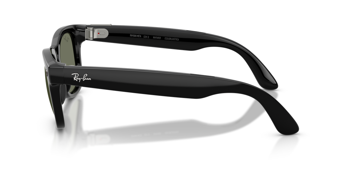 Meta Gen 3 smart glasses RW4011 601/9A size 50 Wayfarer black/ green polarised lens sunglasses