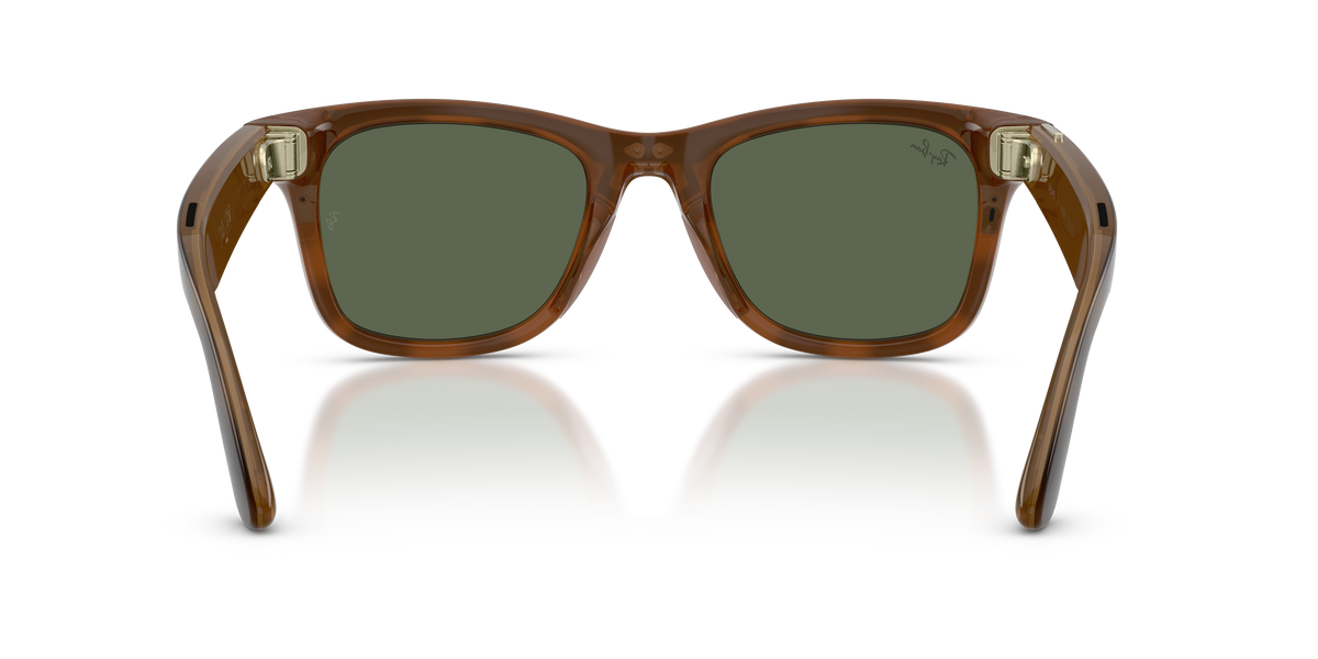 Meta Gen 3 smart glasses RW4011 690571 size 50 wayfarer havana/ G15 green lens sunglasses