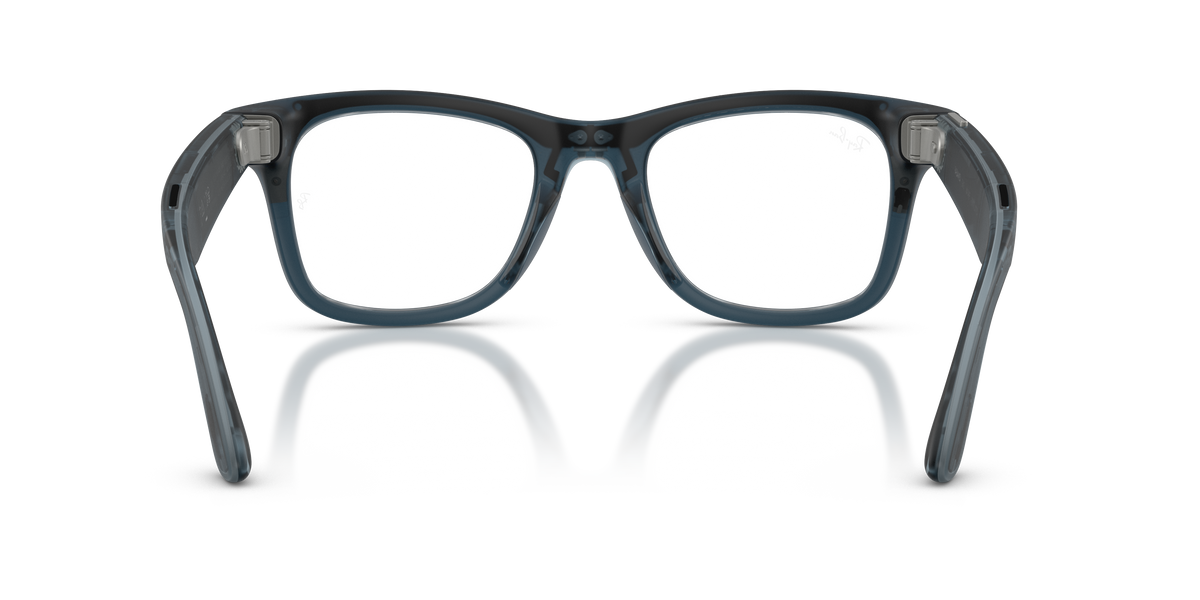 Meta Gen 3 smart glasses RW4011 69211Z size 50 wayfarer TP matte ocean blue/transition grey lens sunglasses