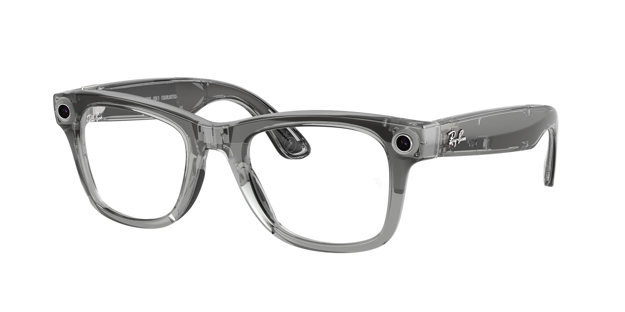 RW4012 Gen 2 Wayfarer 6840MF size 53 shiny transparent grey/transitions clear sapphire lens