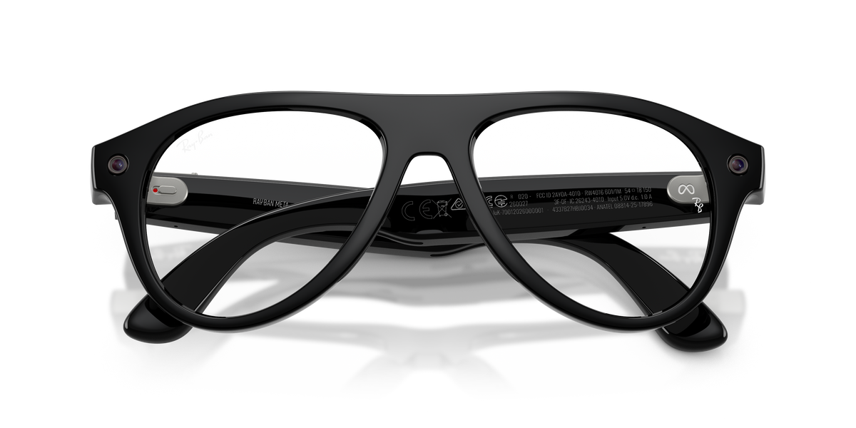 Meta Gen 3 smart glasses RW4016 601/1m size 54 Aviator black/transition green lens sunglasses
