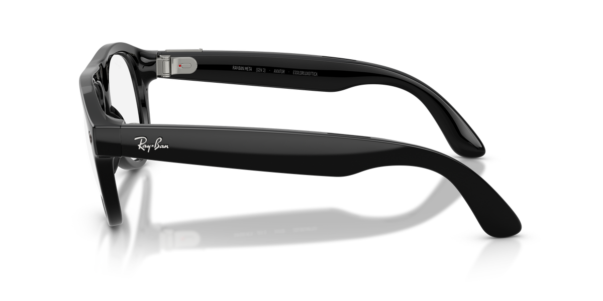 Meta Gen 3 smart glasses RW4016 601/1m size 54 Aviator black/transition green lens sunglasses