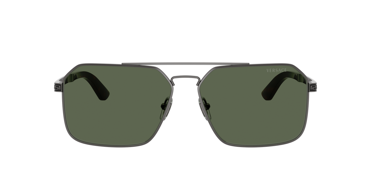 VE2306 152771 gunmetal/dark green lens sunglasses
