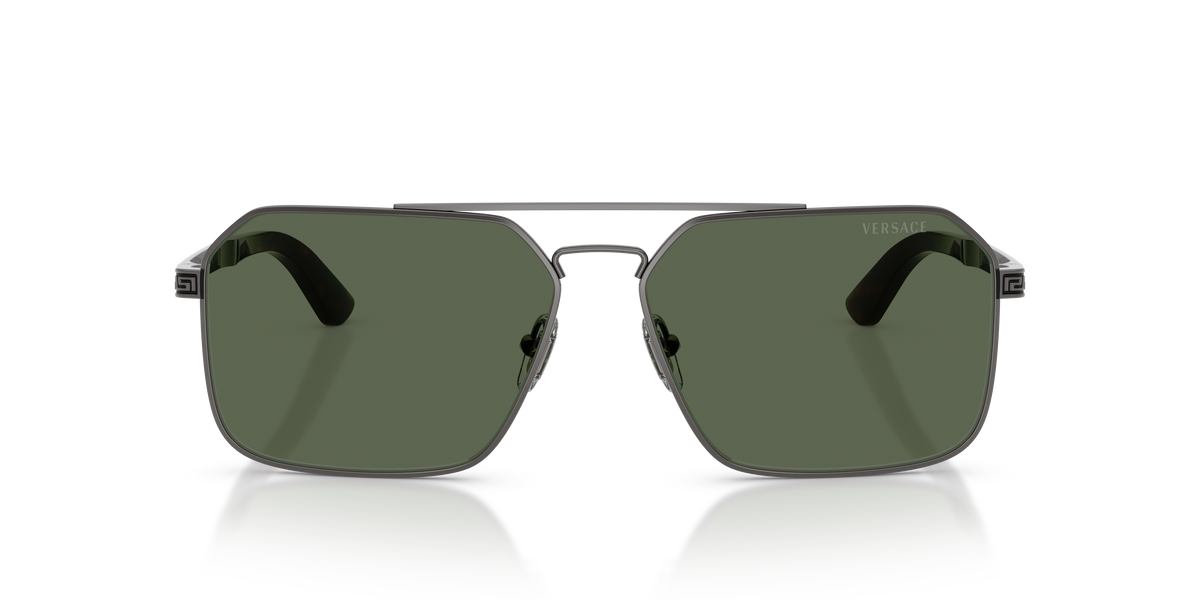 VE2306 152771 gunmetal/dark green lens sunglasses