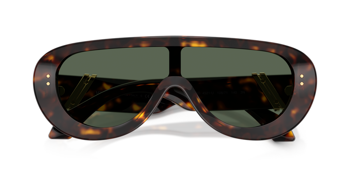VE4521U 108/71 dark havana/green lens sunglasses