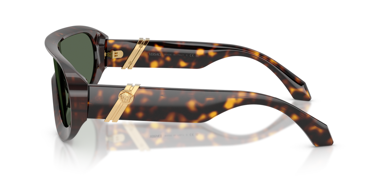 VE4521U 108/71 dark havana/green lens sunglasses