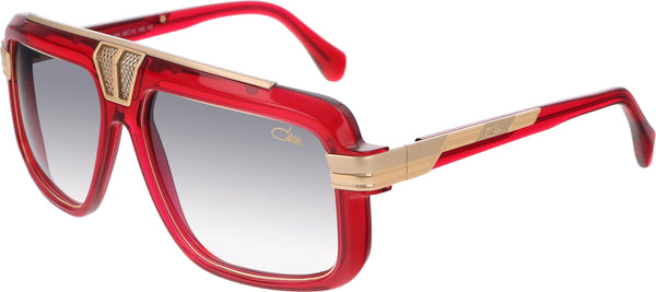 CAZAL 678 004 CRYSTAL RED GOLD/GREY GRADIENT LENS