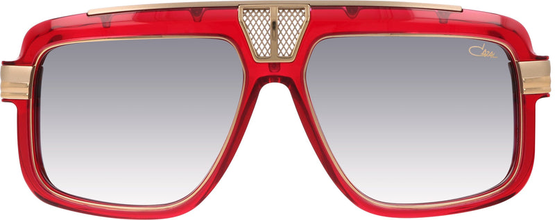 CAZAL 678 004 CRYSTAL RED GOLD/GREY GRADIENT LENS