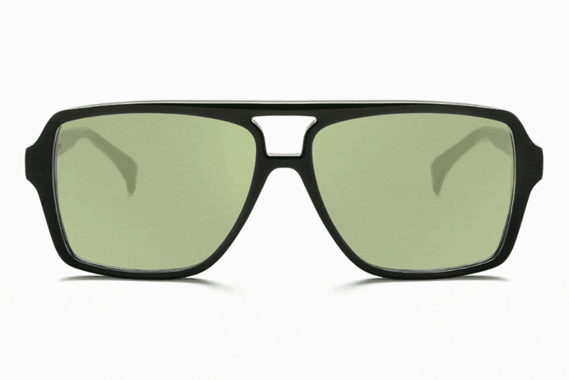 AM eyewear Cox black/green photochromic lens