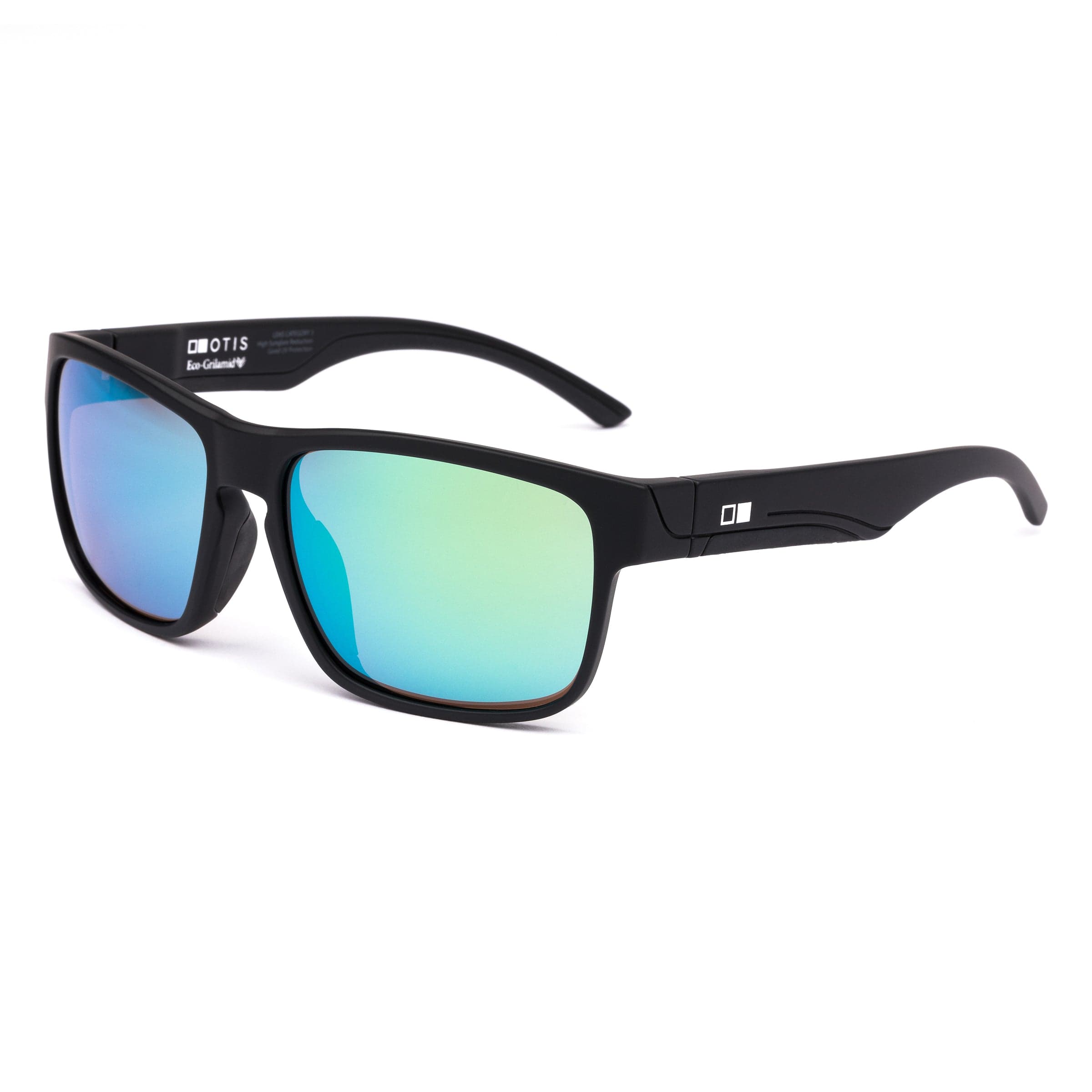 Rambler Sport 178-2203LL matte black/L.I.T  polarised green mirror lens