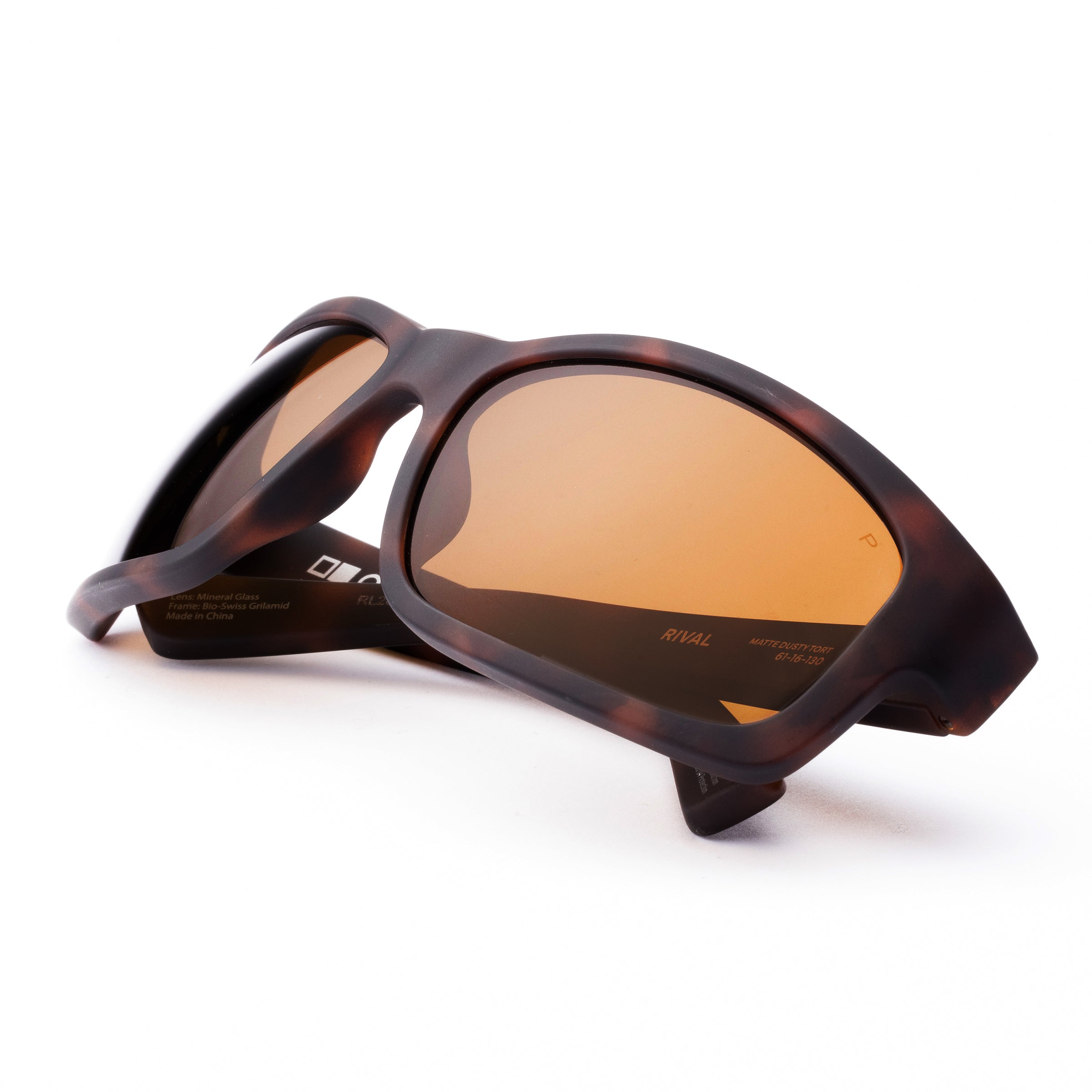 Rival  212-2603P matte dusty tortoise/brown polarised lens