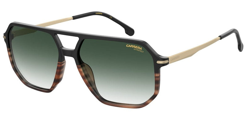 CARRERA 324/S WR7/9K Black Havana/Green Gradient Lens