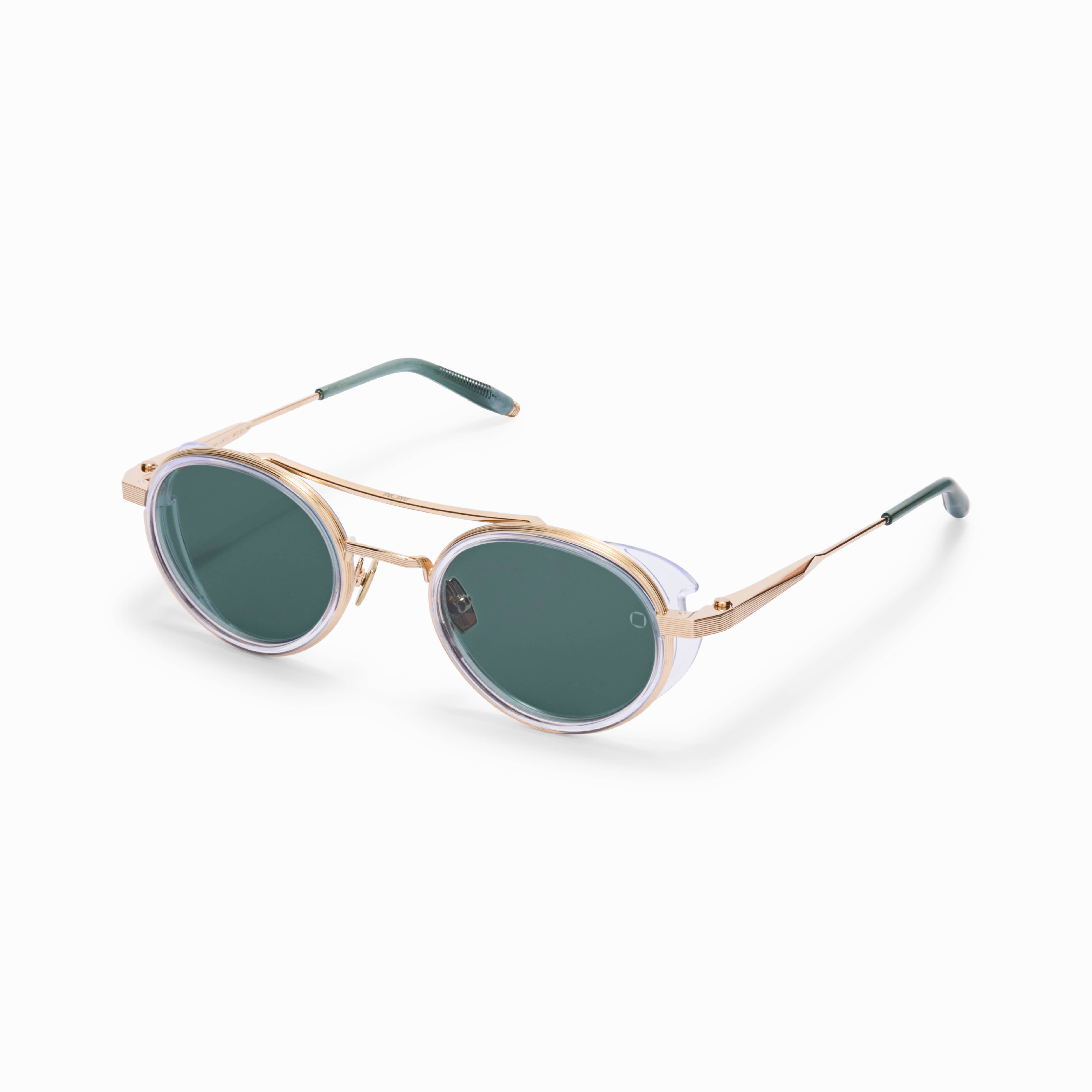 Akoni Astria AKS532C 12K gold crytal clear/ green lens